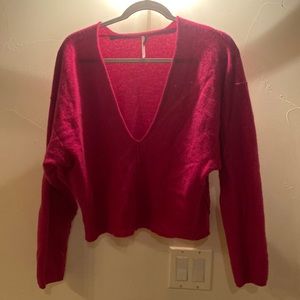 free People v neck sweater